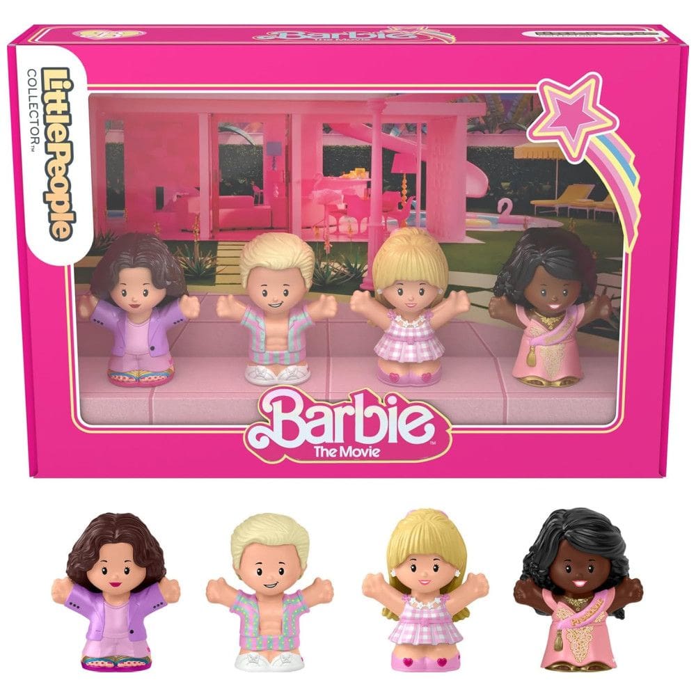 Miniaturas de Barbie o Filme com 4 Personagens, LittlePeople Collector