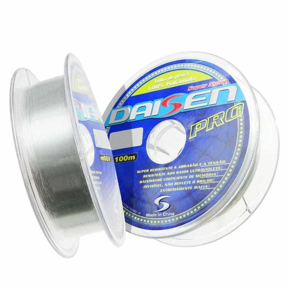 Linha De Pesca Monofilamento Daisen Pro 100m Tamanho 0,45mm