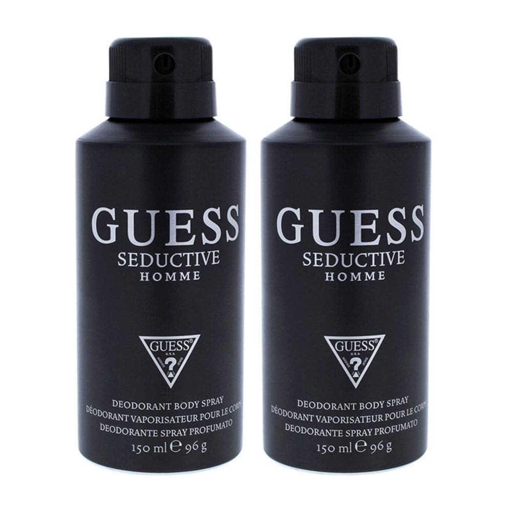 Spray corporal desodorante Guess Seductive Homme para homens 150mL x2