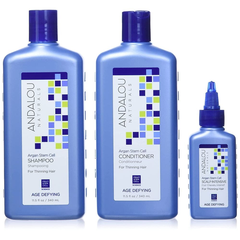 Sistema de tratamento para queda de cabelo Andalou Naturals Age Defying