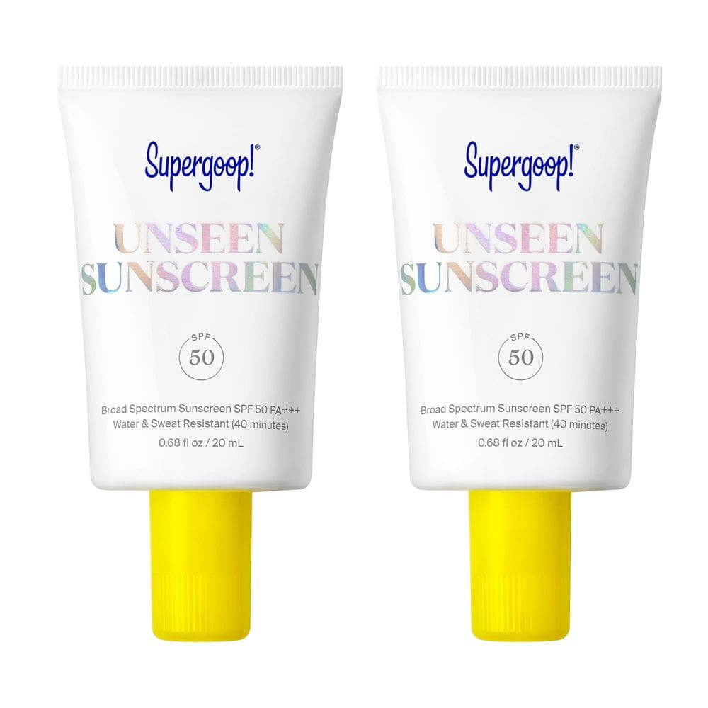 Protetor solar Supergoop! Primer de maquiagem facial Unseen SPF 50 20mL