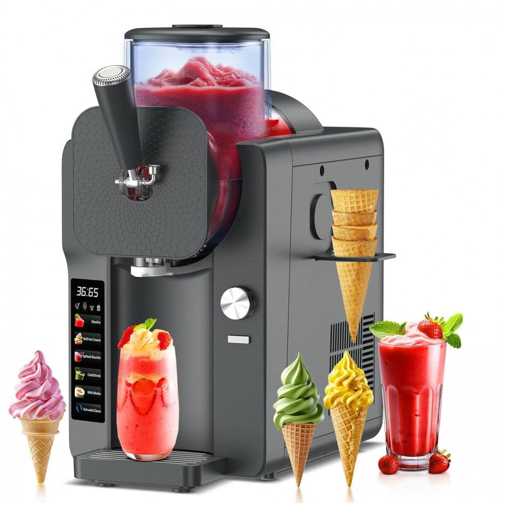 Máquina de Raspadinha, Máquina de Frozen para Casa, Máquina de Margarita com 2,6 Litros e 70 oz com 6 Programas Pré-Definidos para Sorvete