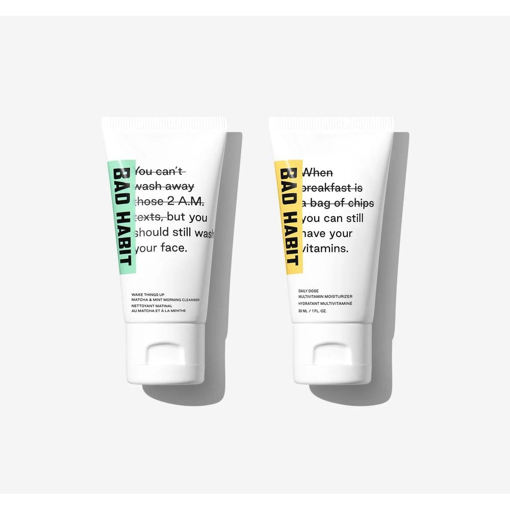 Skincare Travel Set Bad Habit Wake Things Up Daily Dose