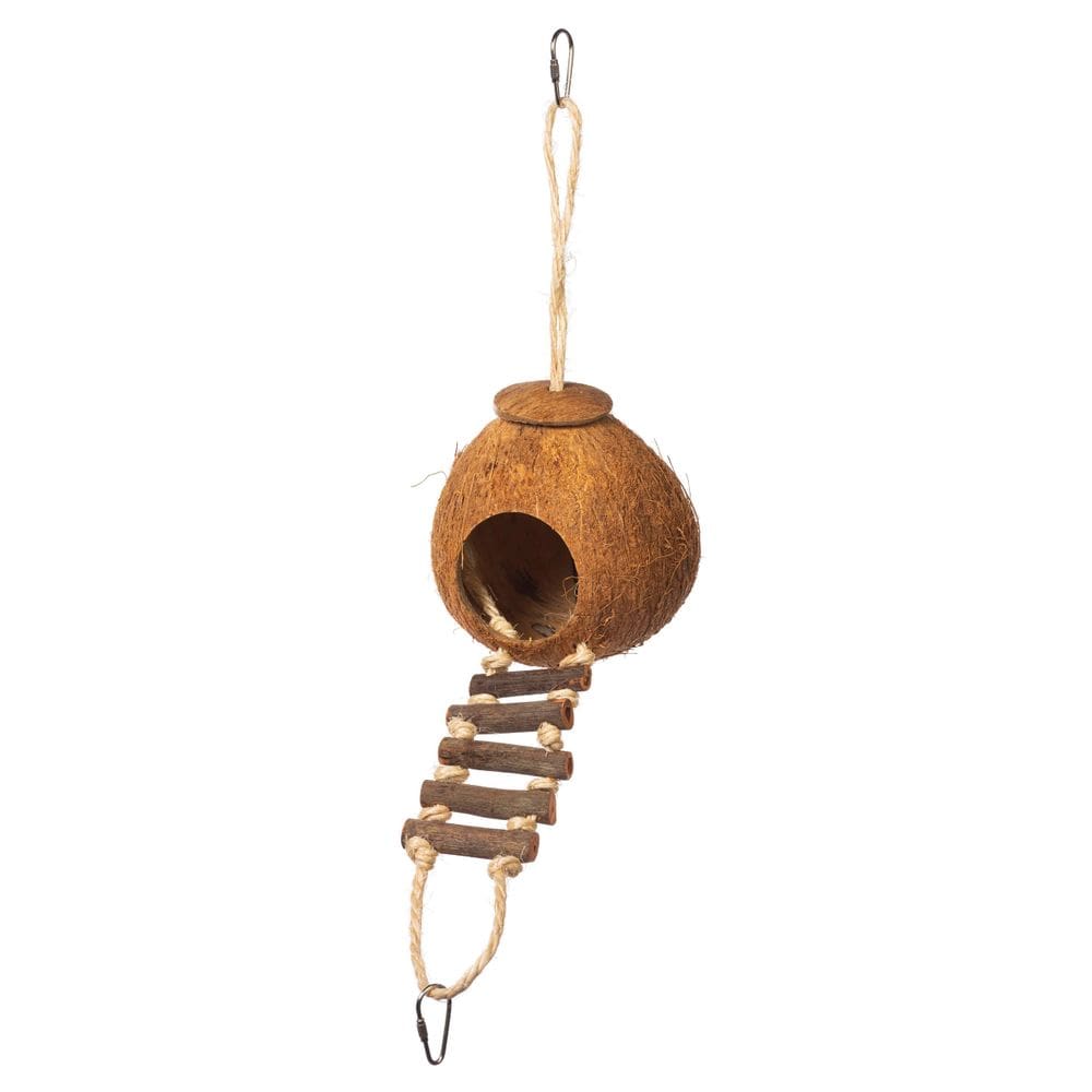 Bird Toy Prevue Pet Products Naturals Coco Hideaway com escada