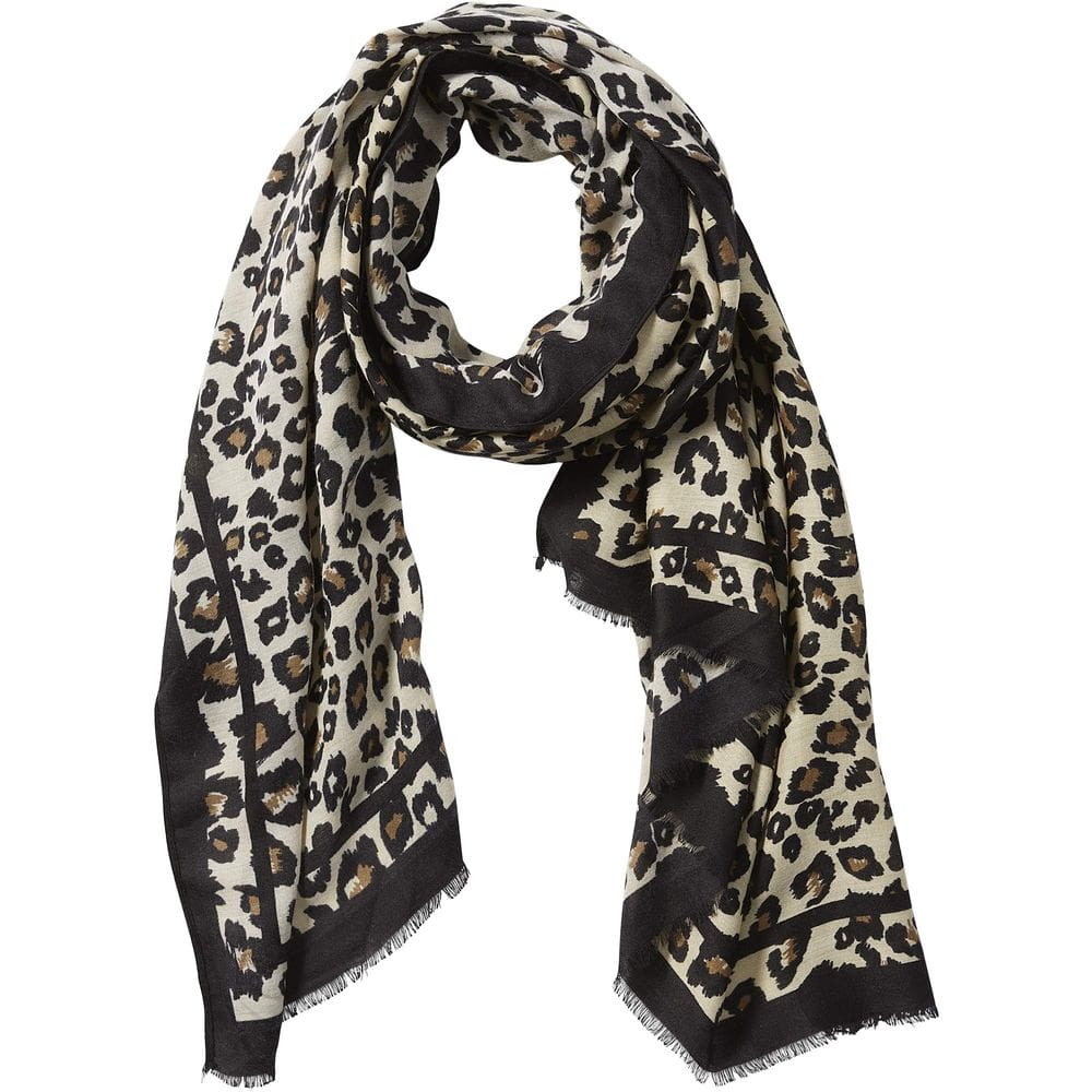 Lenço Hadley Wren Tickled Pink feminino leopardo bege