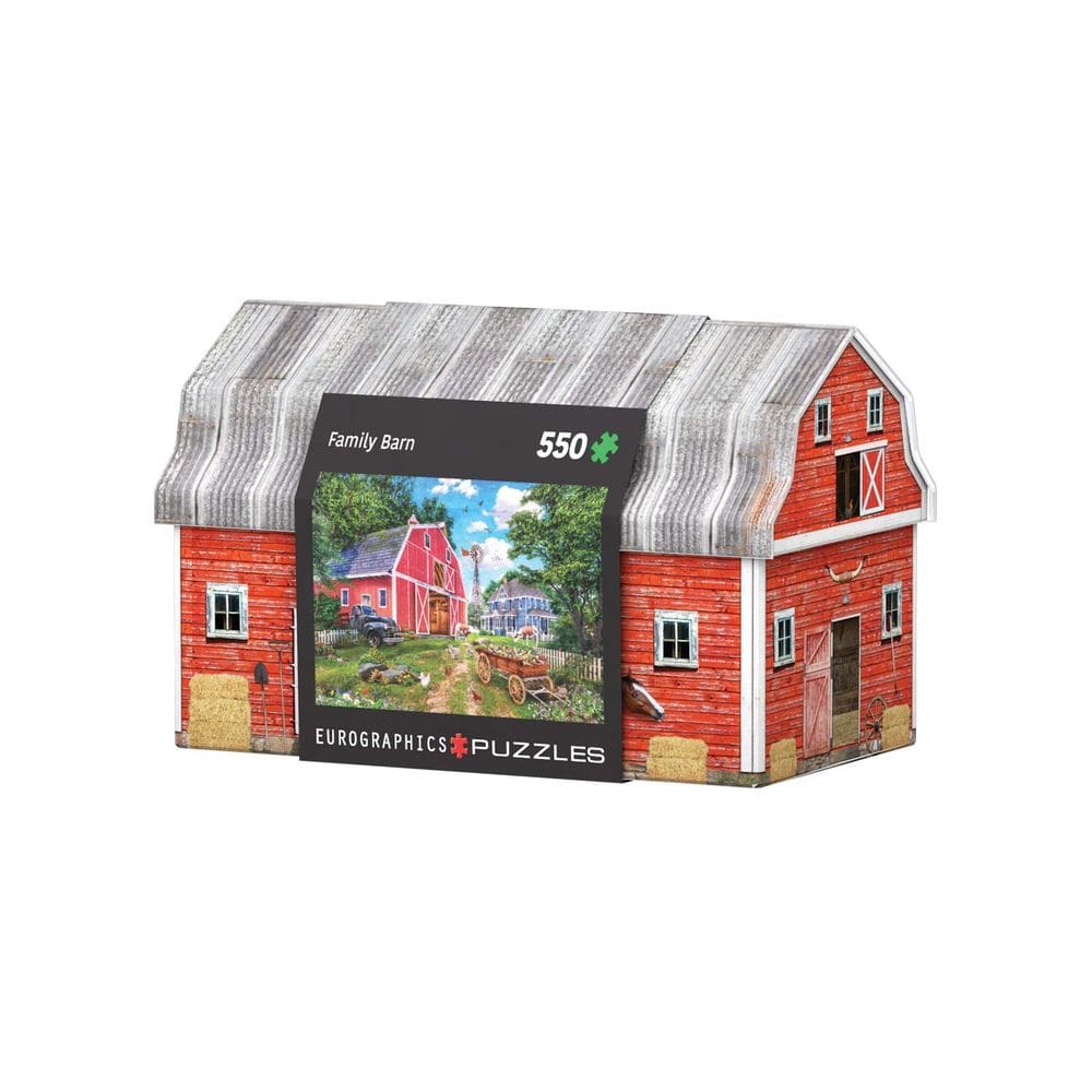 Puzzle EuroGraphics Family Farm Tin Box 550 peças