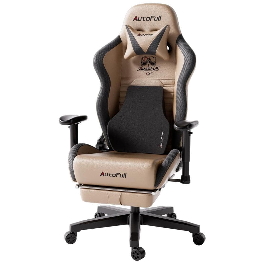 Cadeira de Escritório Gamer Reclinável e Ergonômica com Apoio de Braço Ajustável, AUTOFULL AF083ZPJA, CB, Marrom