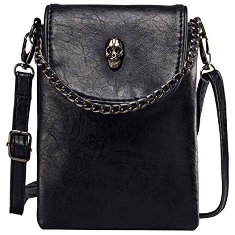 Mini Bolsa Feminina de Ombro, Couro Sintético, WITERY CA1602, Preto