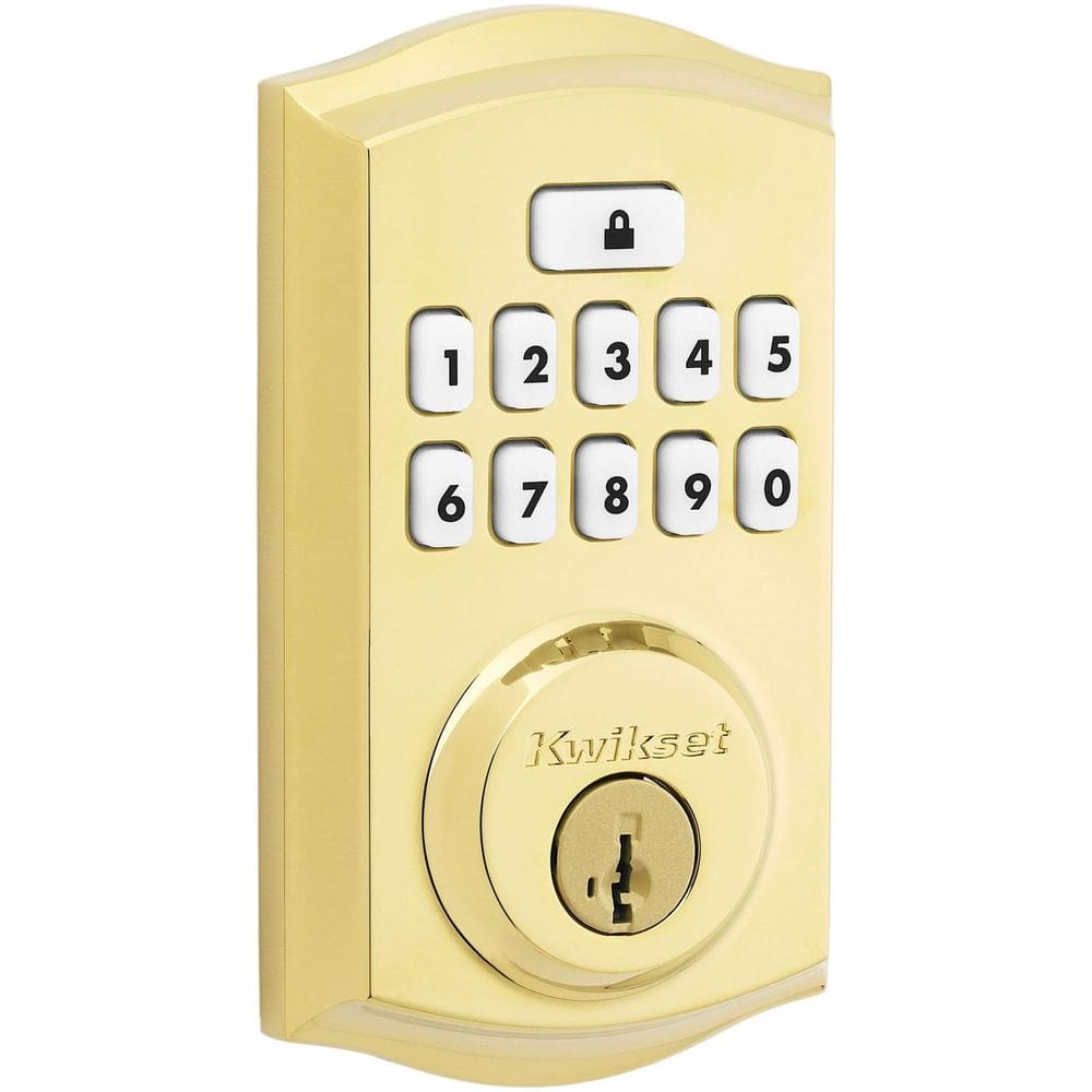 Teclado Lock Kwikset 9260TRL-L03S SmartCode Deadbolt Brass