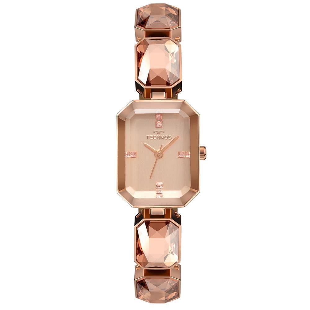Relógio Technos Feminino Crystal Rosé - 2036NBU/1J