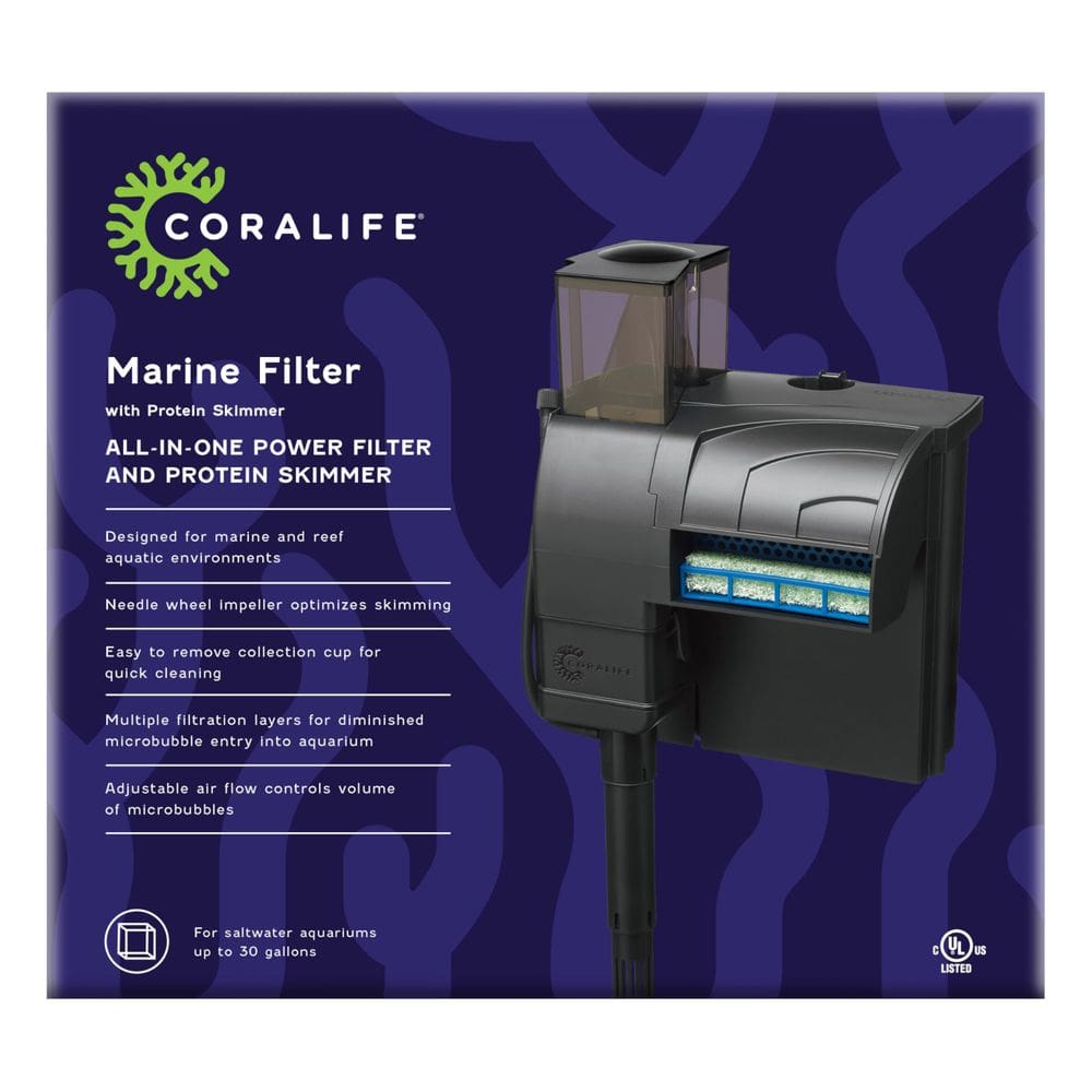 Filtro marinho de aquário Coralife Protein Skimmer 30 galões