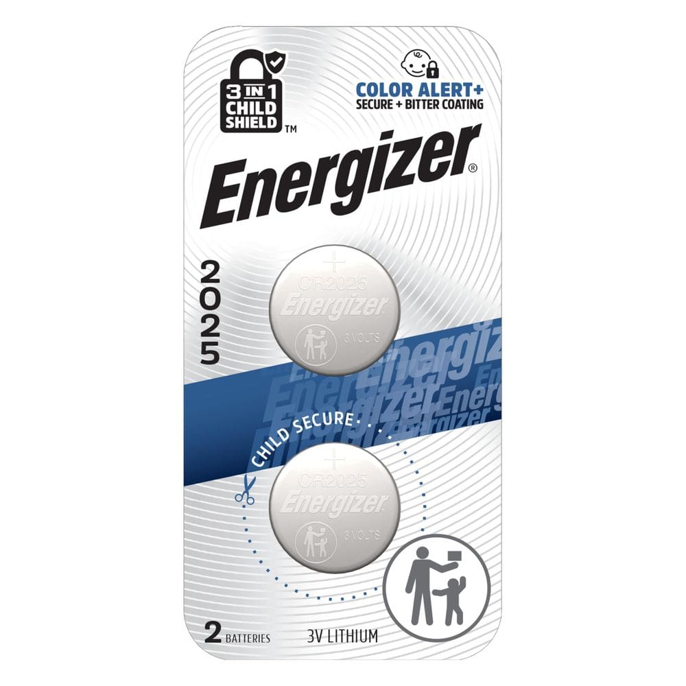 Pilas Energizer 2025 de Litio 3V en Paquete de 2 con Protector 3 en 1