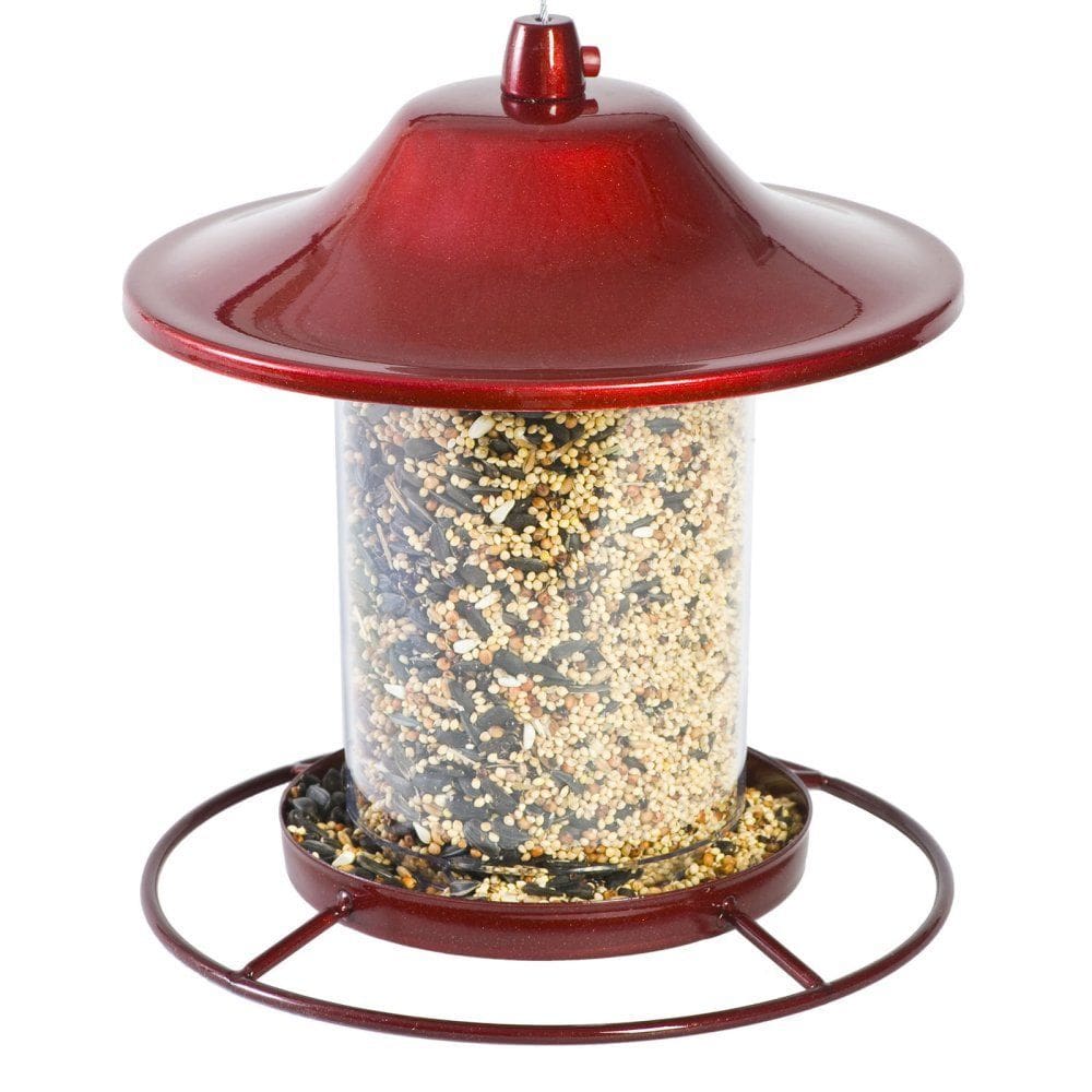 Alimentador de pássaros Panorama Perky-Pet 312R com capacidade de 2 libras