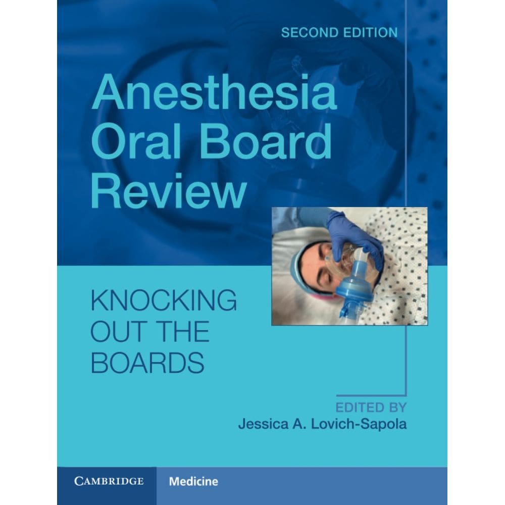 Resenha do Conselho Oral de Anestesia do Livro | Cambridge Medicine