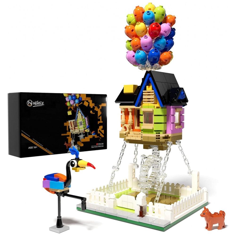 Kit de Construção Casa de Balão Criativa com 635 Peças, Nifeliz, Colorida