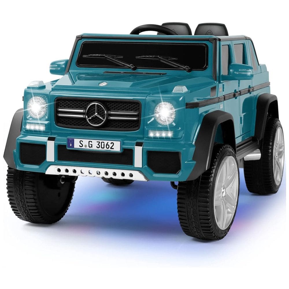Fitnessclub Mercedes Benz G65 Carro Elétrico para Crianças 1 Assento com Controle Remoto 2.4G, Azul