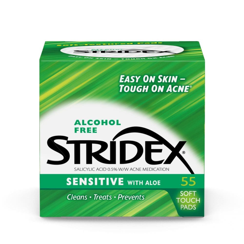 Almofadas medicamentosas Stri-Dex Sensitive 55 unidades