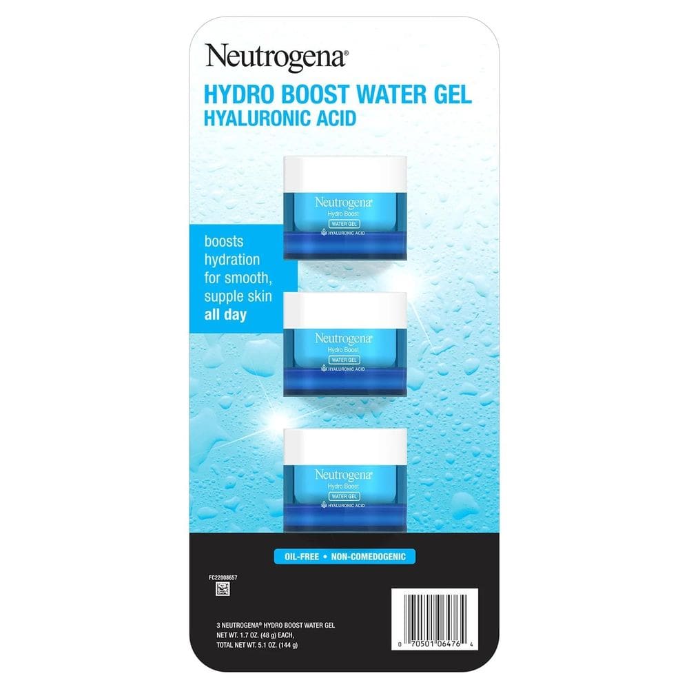 Gel de água hidratante Neutrogena Hydro Boost 150 ml, pacote com 1