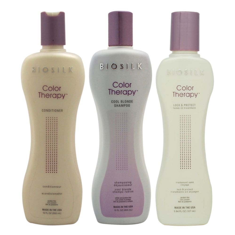 Conjunto de shampoo e condicionador Biosilk Color Therapy Cool Blonde