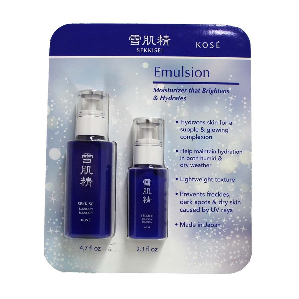 Conjunto de 2 frascos de emulsão hidratante SEKKISEI 140 mL e 70 mL