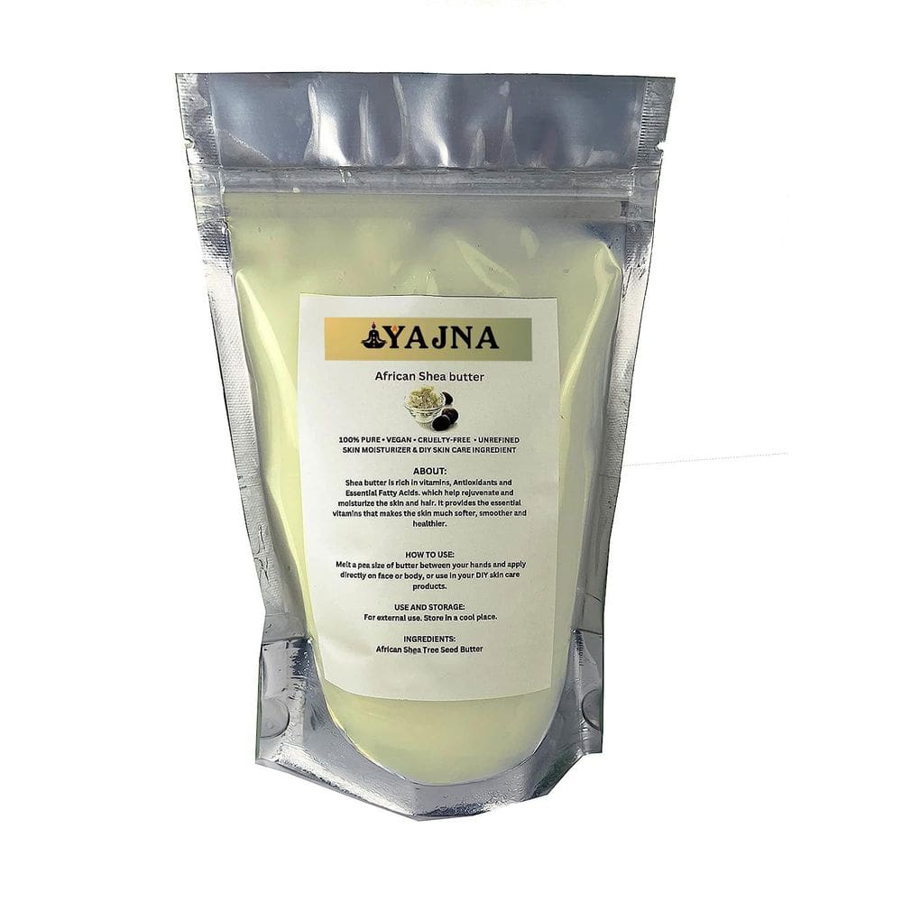 Hidratante de pele com manteiga de karité Yajna Organic Raw African 450g
