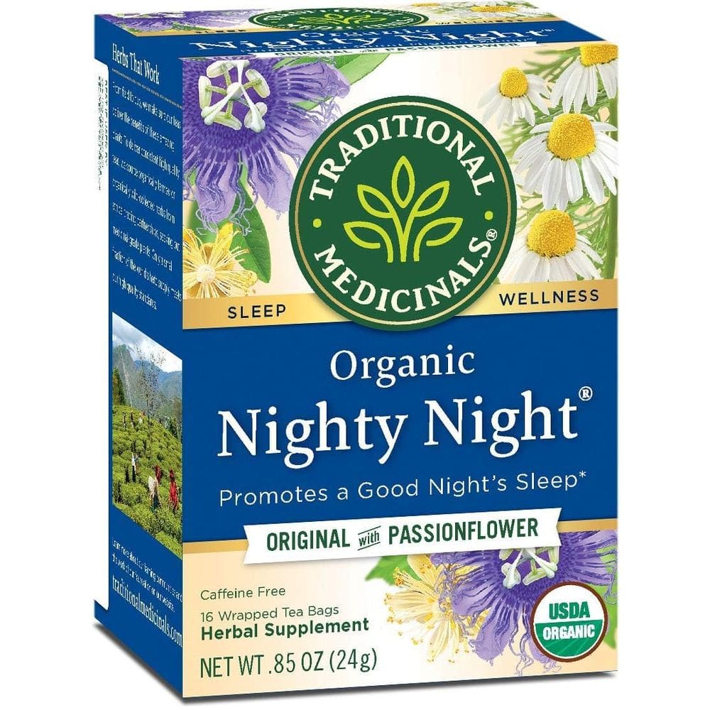 Chá de ervas, medicamentos tradicionais, Nighty Night Organic, 96 sacos