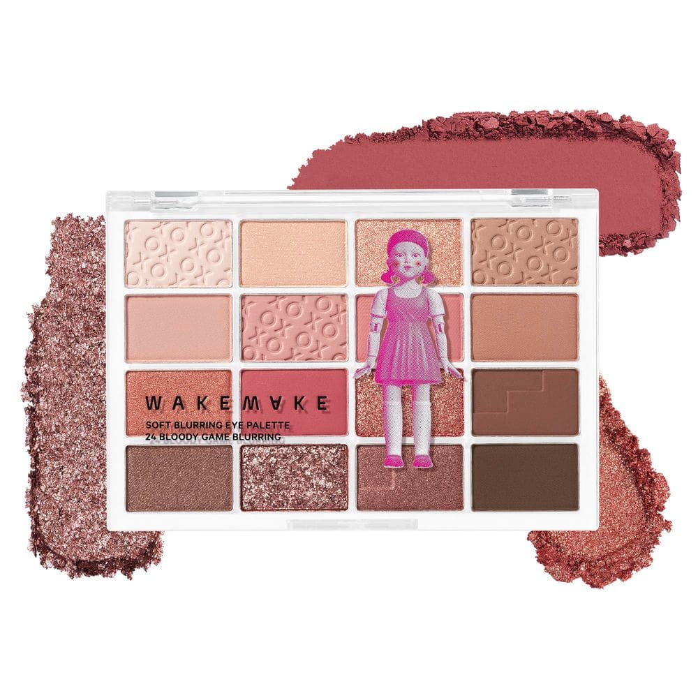 Paleta de olhos WAKEMAKE WM X NETFLIX SQUID GAME 24 Bloody Game