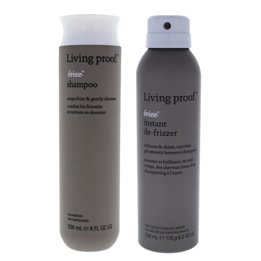 Kit de cuidados com o cabelo: shampoo e condicionador Living Proof Frizz
