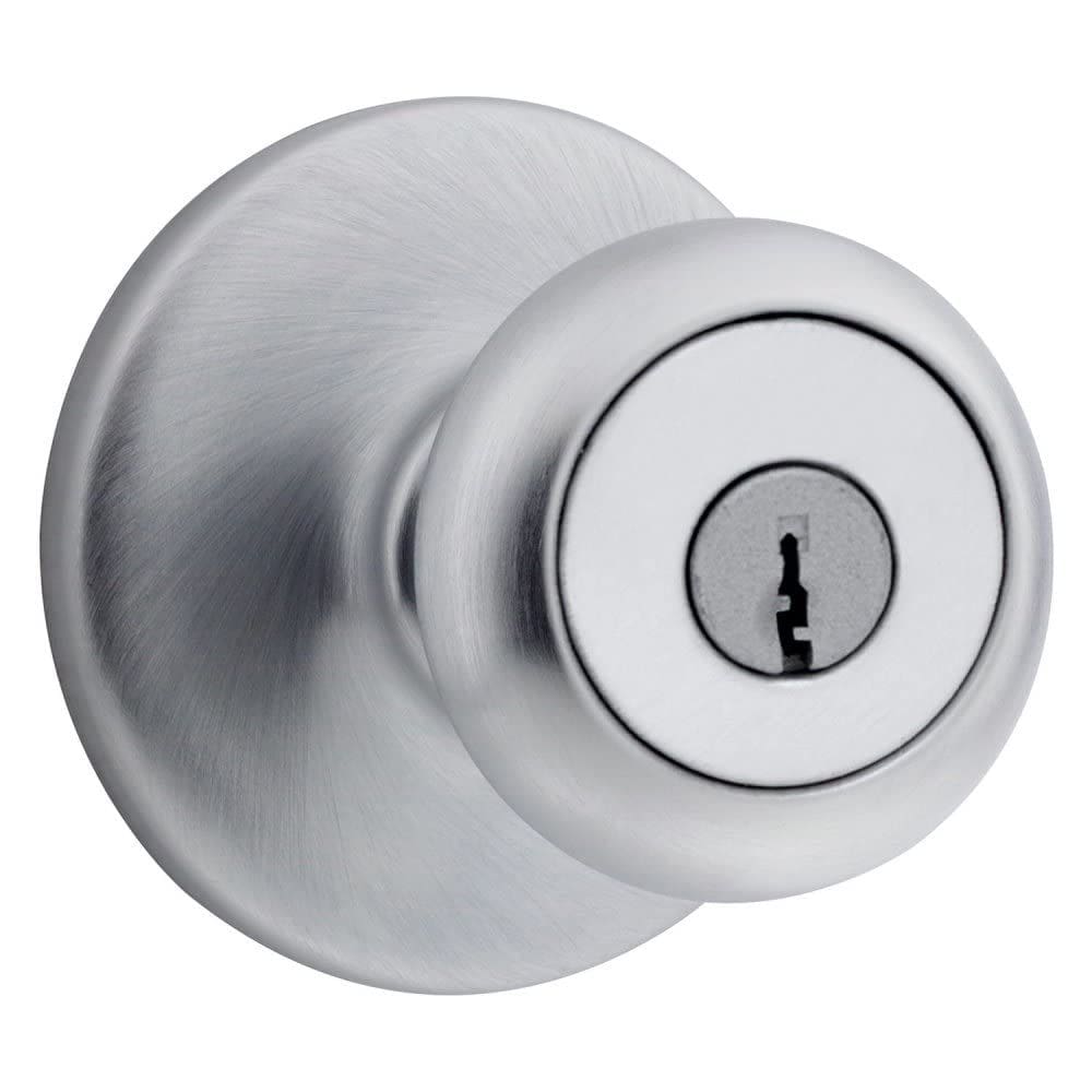 Maçaneta de porta Kwikset CP400M Satin Chrome 0,6 kg