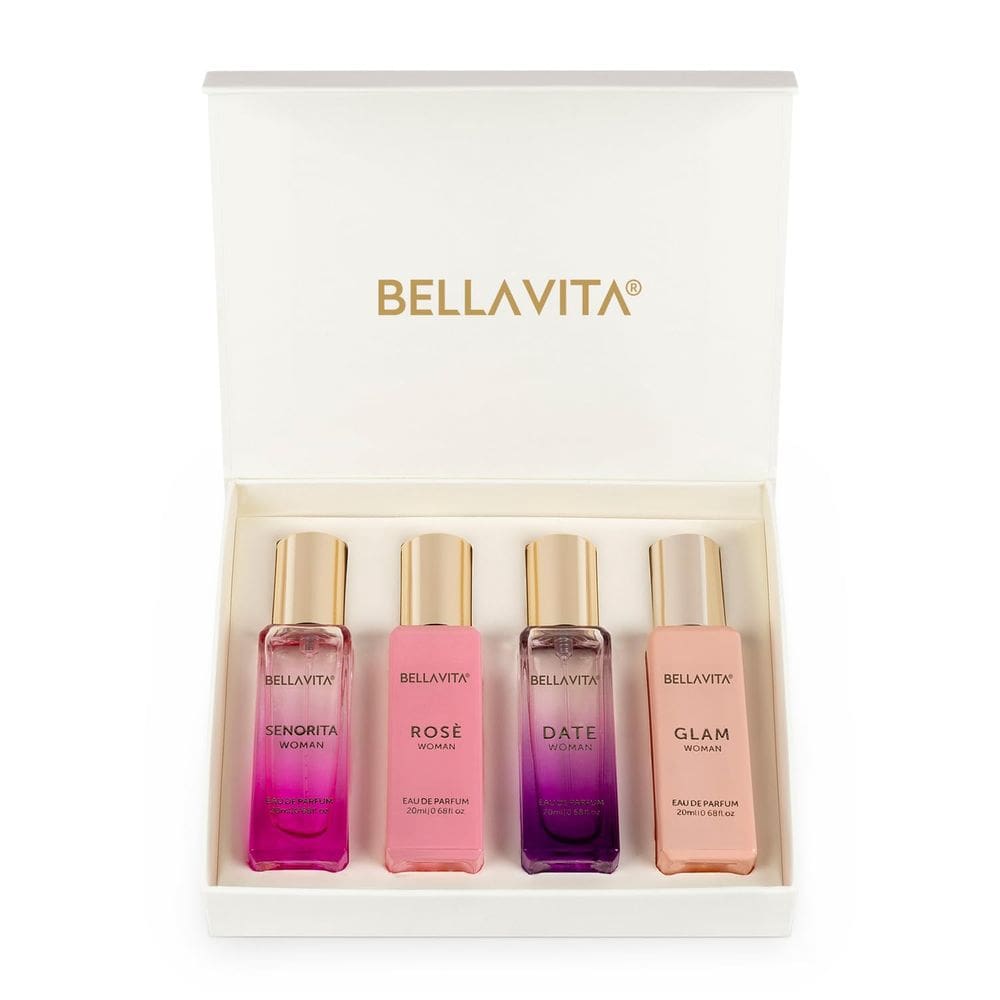 Conjunto de perfumes Bella Vita Luxury Eau De Parfum para mulheres 4x20ml