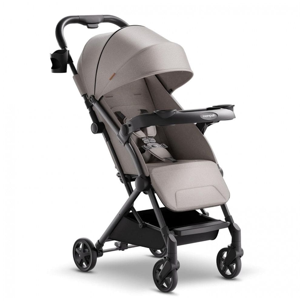 Carrinho de Bebê para Passeio Dobrável Ultracompacto com Assento Reclinável, Porta Copos, Bolsa de Viagem e Capa de Chuva, Mompush Lithe V2