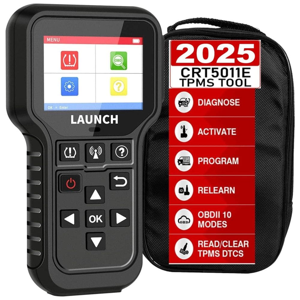 Scanner Automotivo CRT5011E com Função Programar, Leitor de Codigo OBDII, 12V, LAUNCH, Preto