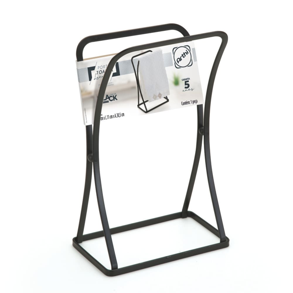 Porta Toalha Lavabo Black 2513 Arthi