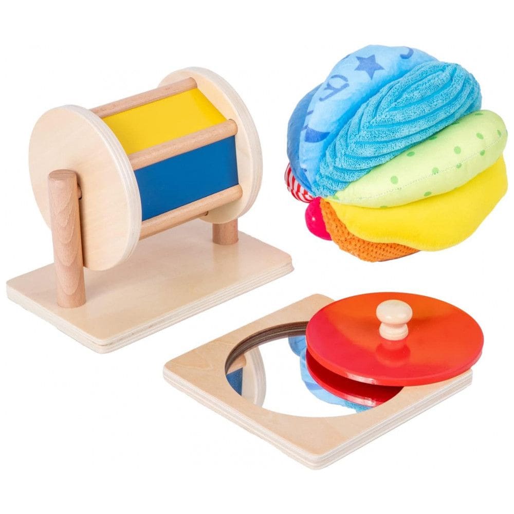Kit de Brinquedo Montessori 3 em 1 para Bebês de 6 a 12 Anos, Adena Montessori