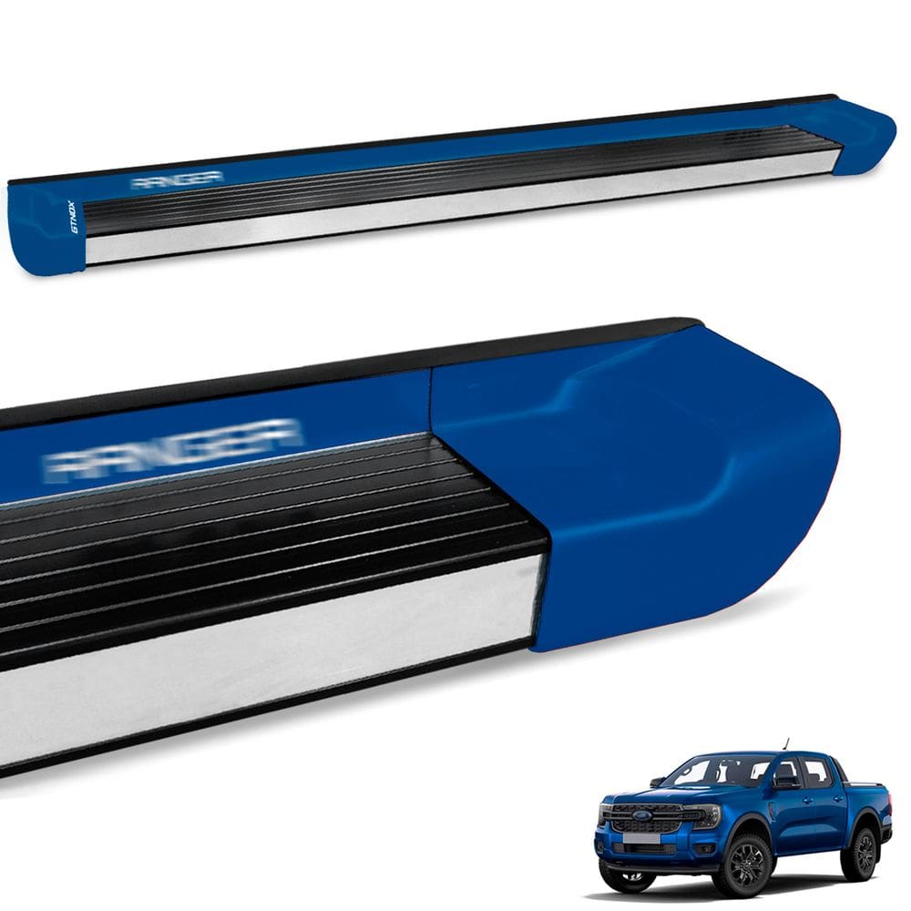 Estribo Lateral Ranger CD 2013 a 2026 Azul Belize Personaliz