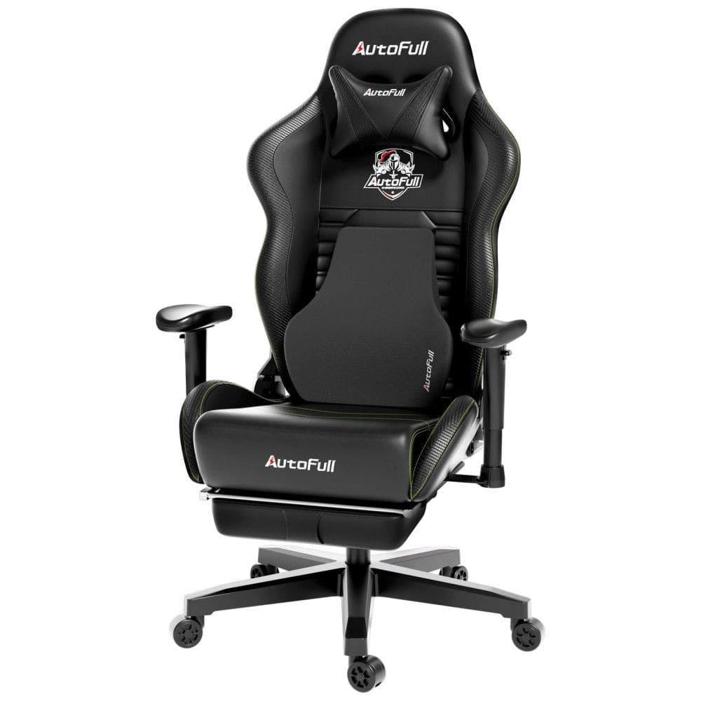 Cadeira de Escritório Gamer Reclinável e Ergonômica com Apoio de Braço Ajustável, AUTOFULL AF083DPJA, CB, Preto