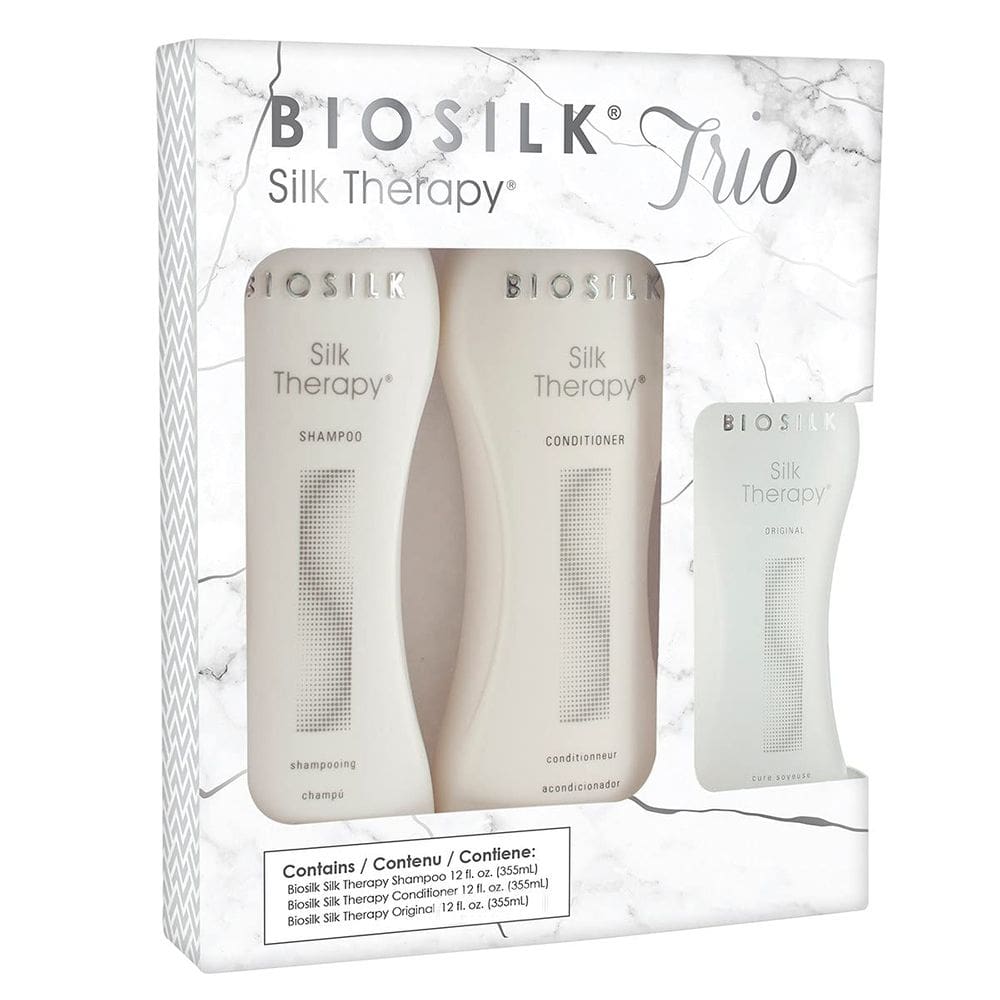Kit Trio de Terapia de Seda BioSilk para Cuidados com o Cabelo 1.06L