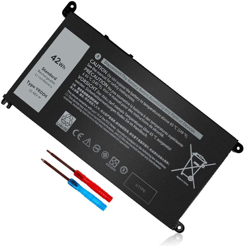 Bateria de laptop Yongerwy YRDD6 para Dell Inspiron 15 3493 3501