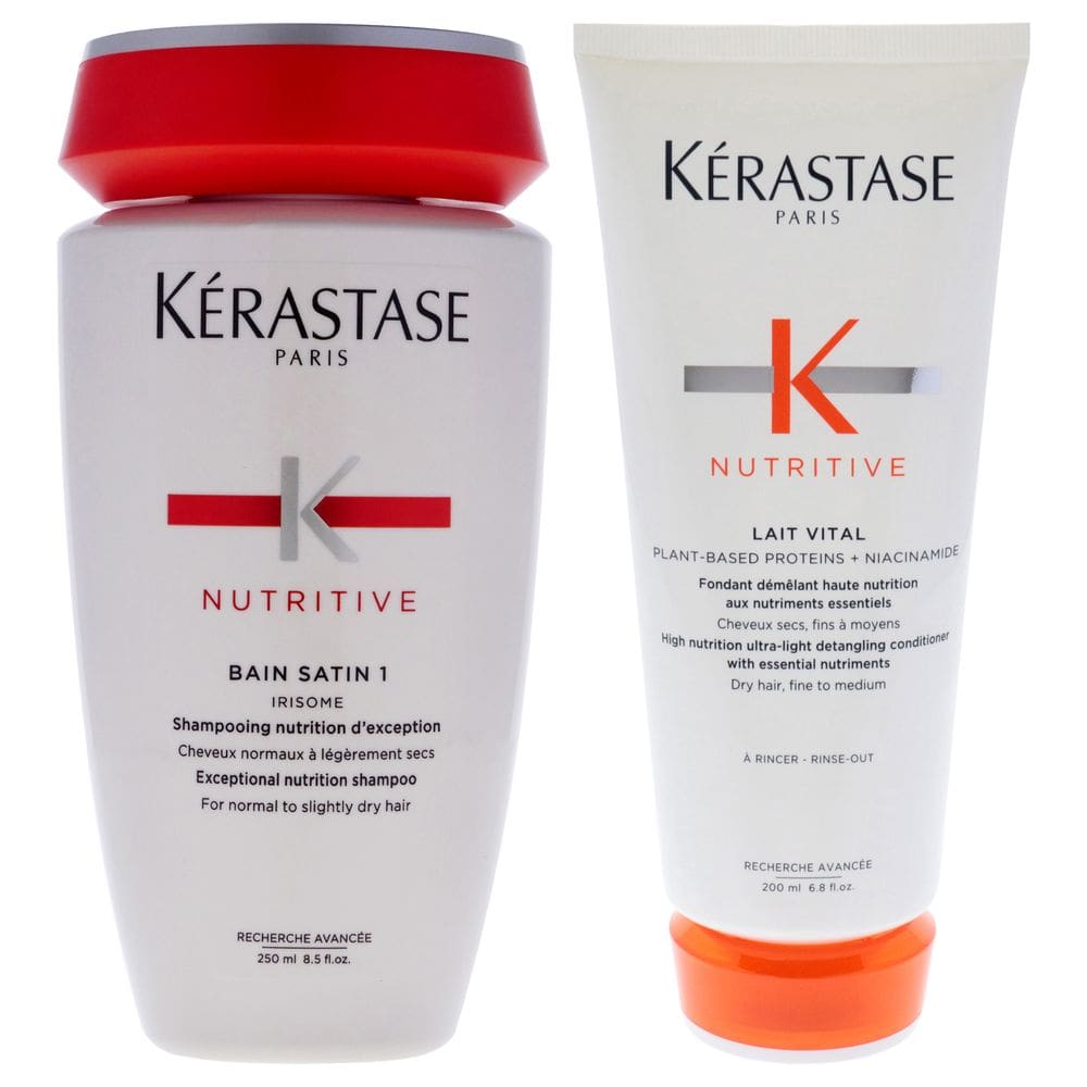 Conjunto de shampoo e condicionador Kerastase Nutritive Bain Satin 1