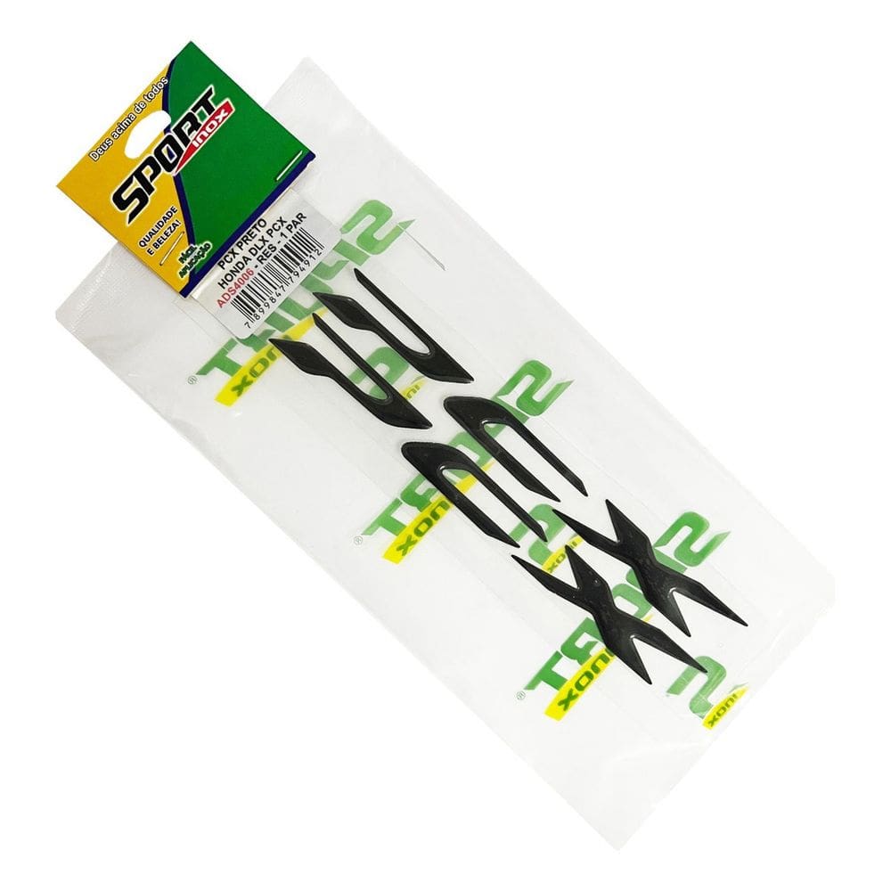 Faixa Adesiva Resinada Emblema Rabeta Honda Pcx150 Par
