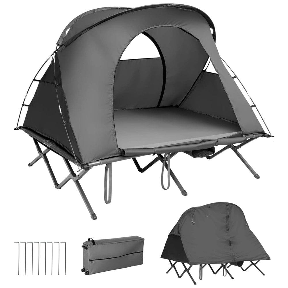 Barraca Suspensa Portátil para Acampamento, Camping, TANGKULA 10152tent, Cinza