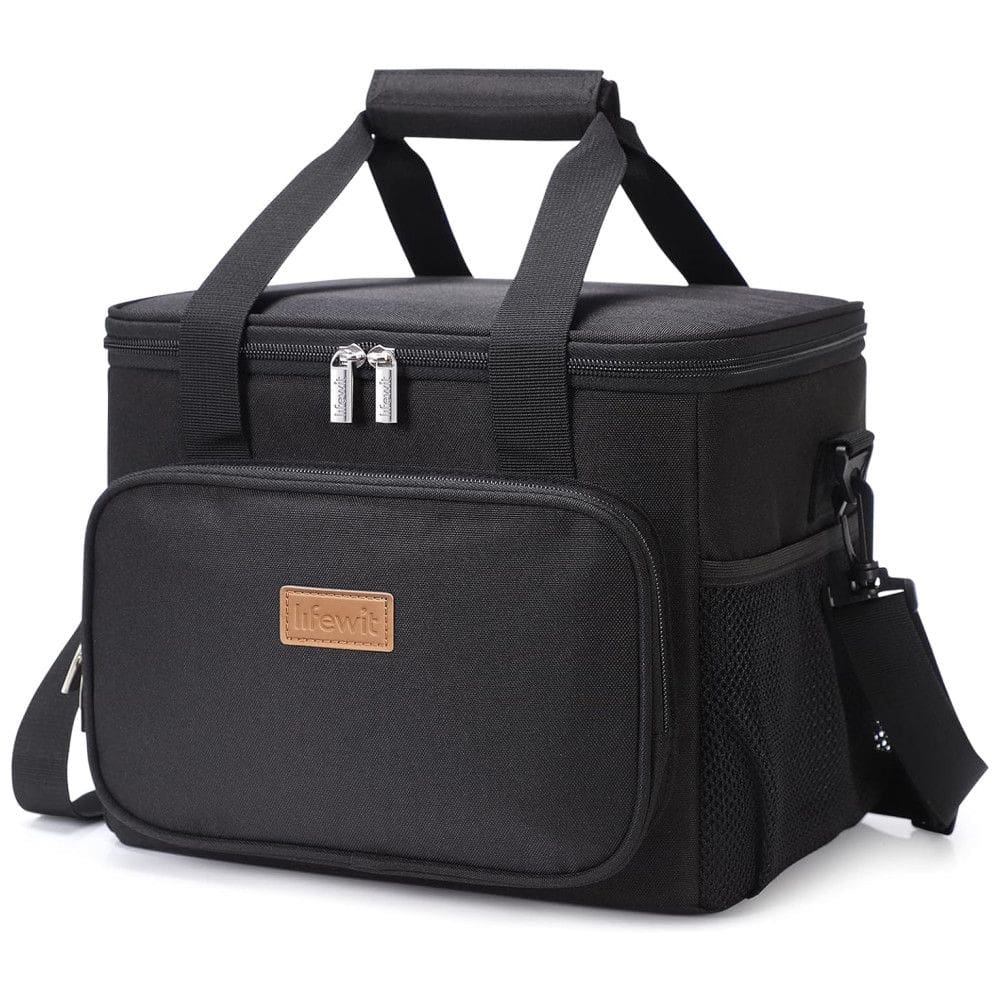 Bolsa Térmica Portátil 15L, Mantém Quente, Frio Por até 5H, LIFEWIT, Preto