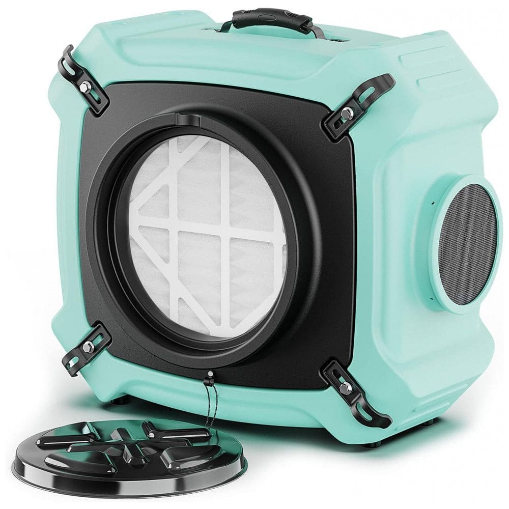Purificador de Ar Industrial com Filtro HEPA de 3 Estágios e Saída GFCI, ALORAIR PureAiro HEPA Max 770, Verde