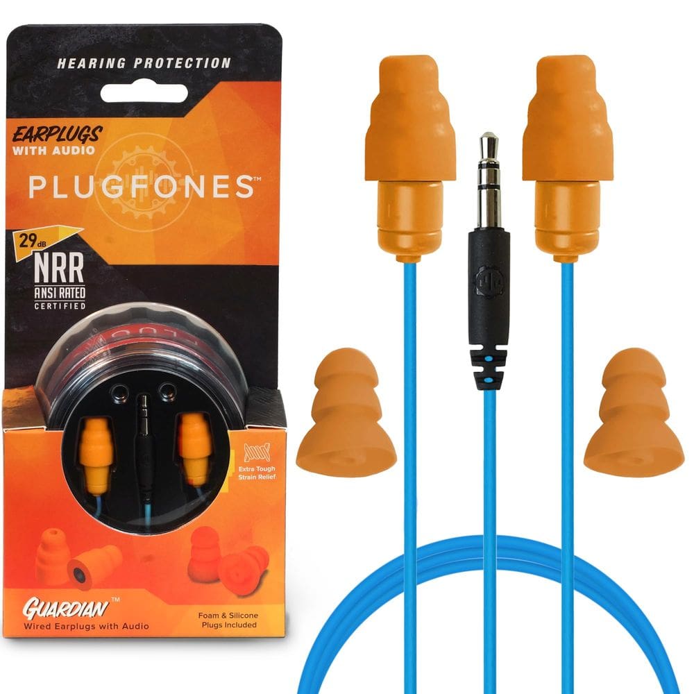 Fones de ouvido Plugfones Guardian 29dB Redução de ruído