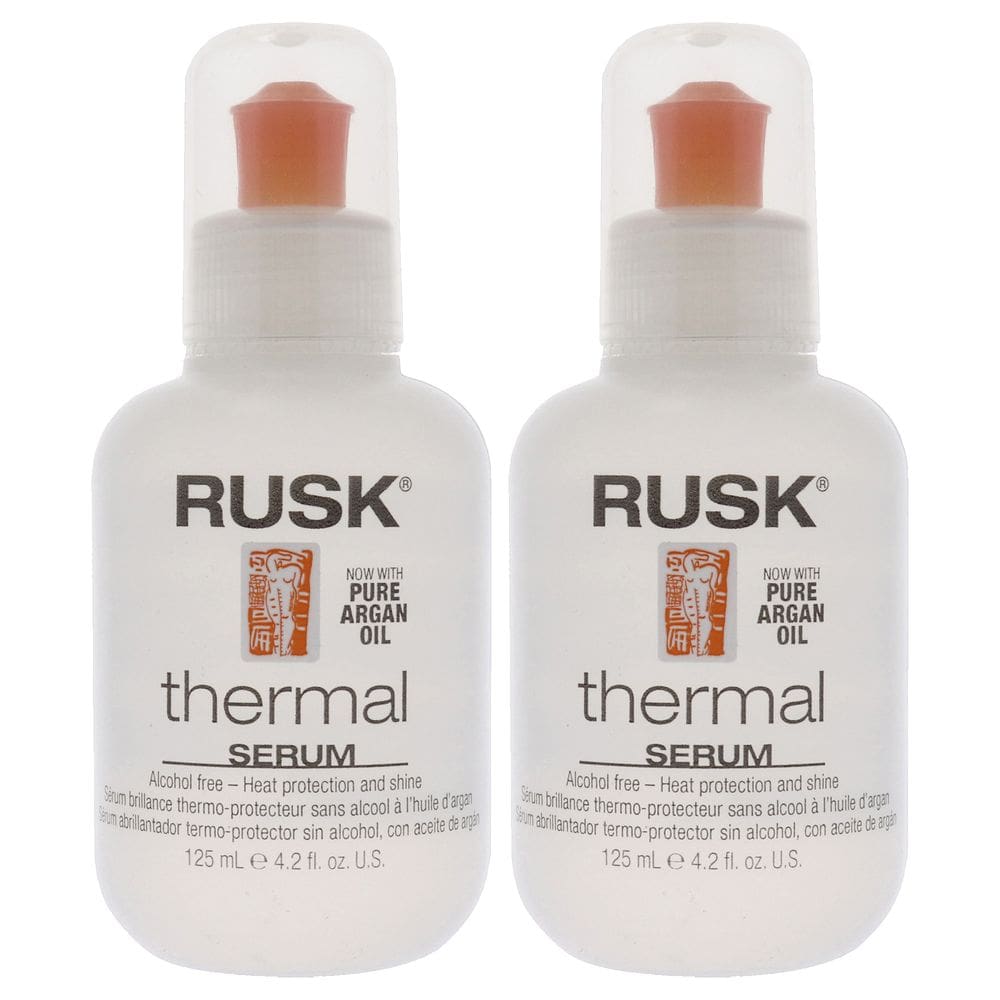Serum Rusk Thermal, sem álcool, pacote de 125 ml com 2 unidades unissex