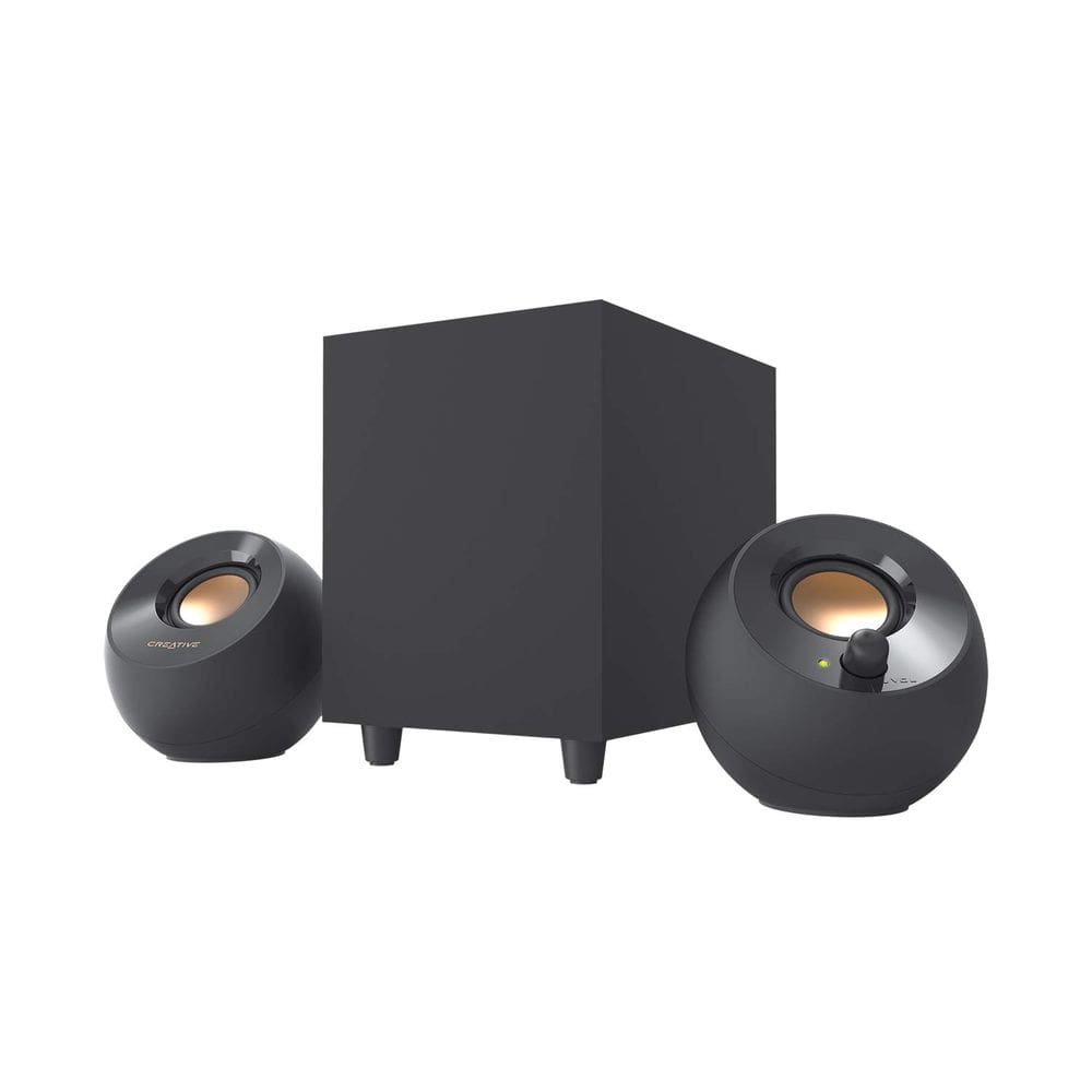 Alto-falantes de mesa Creative Pebble Plus 2.1 USB 8W RMS pretos