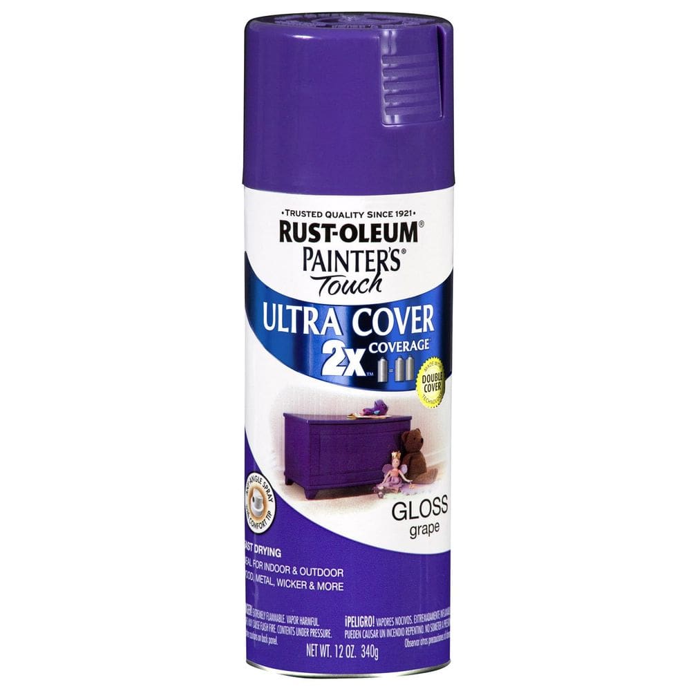 Conjunto de capa 2X Gloss Grape de 12 onças de tinta spray Painter`s Touch