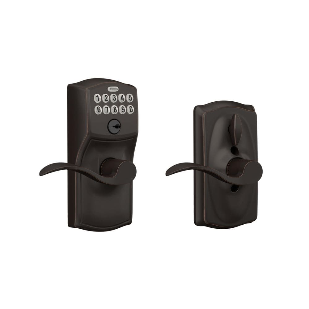 Teclado Lock SCHLAGE FE595VCAM716ACC Accent Lever Bronze
