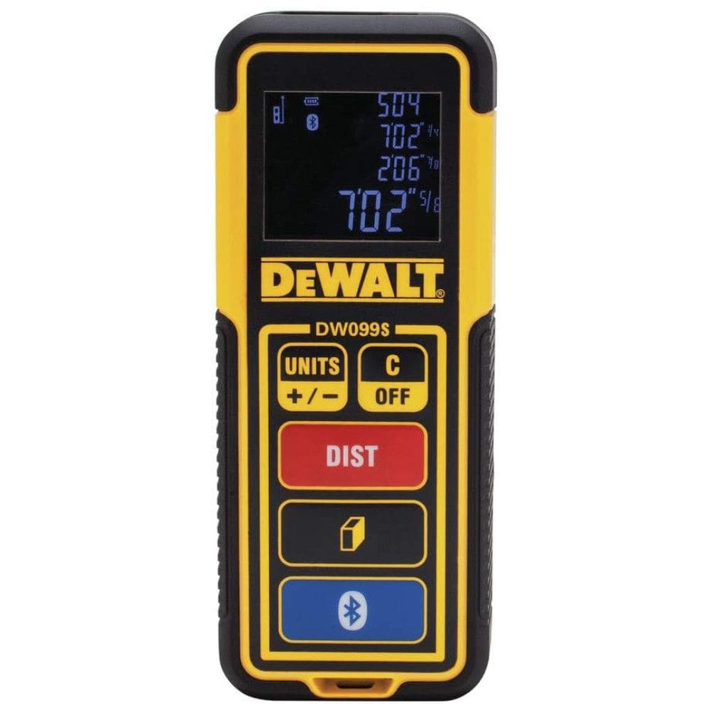 Medidor de Distância Digital com Bluetooth, DEWALT DW099S, Amarelo