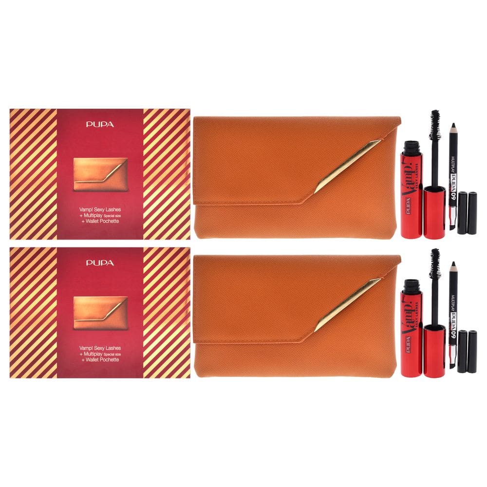 Conjunto de maquiagem Pupa Milano Vamp! Cílios sensuais e multiplicação x2